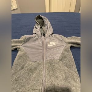 Nike fleece zip up jacket. Gently used smoke free home
